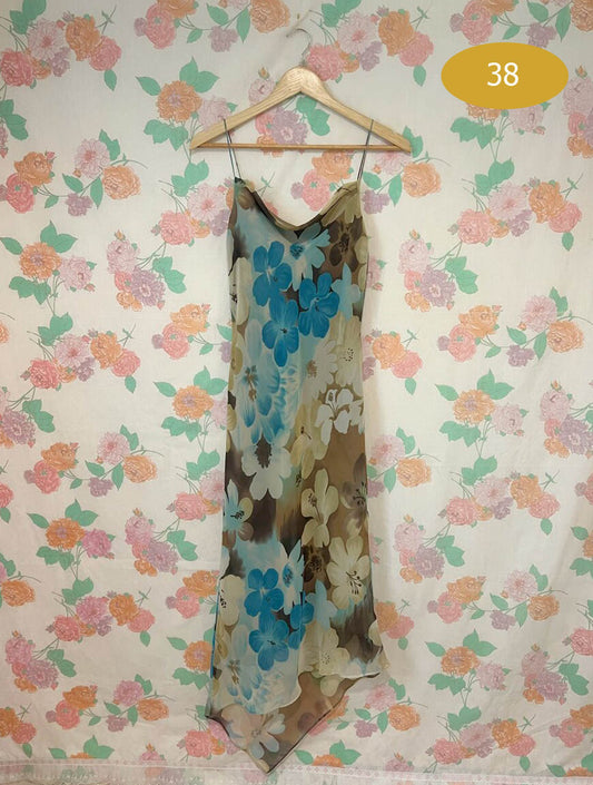 90's Insane Floral Slip Dress