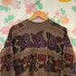90's Wool Roses Sweater