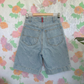 90's High Waist Patch Shorts