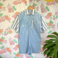90's Denim Striped Jumpsuit