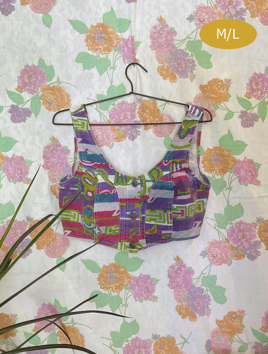 90’s Unique Cropped Top