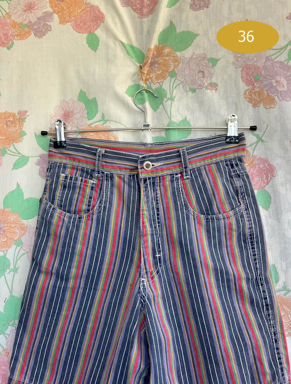 90's Striped Hamuche Shorts