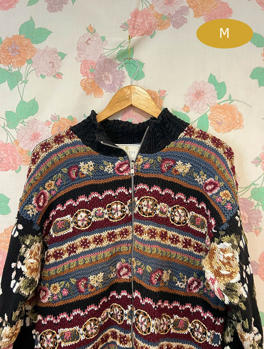 00's Multicolor Wool Cardigan