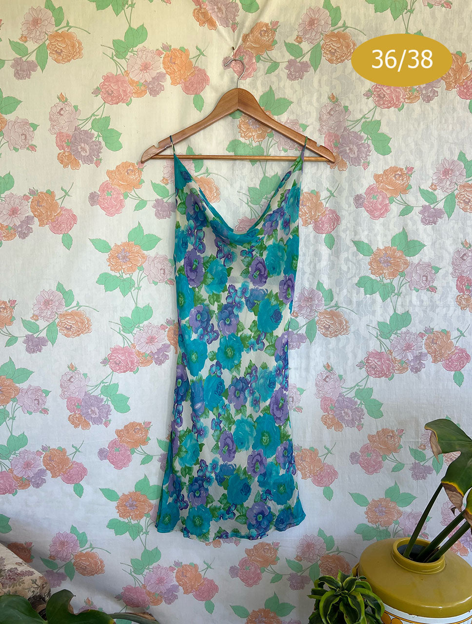 90's Silk Garden Dress