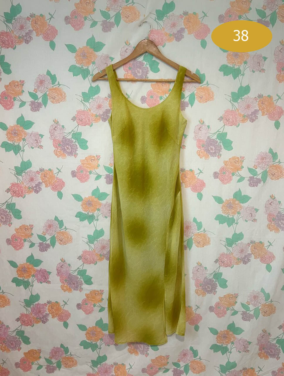 90's Lime Green Textured Dress