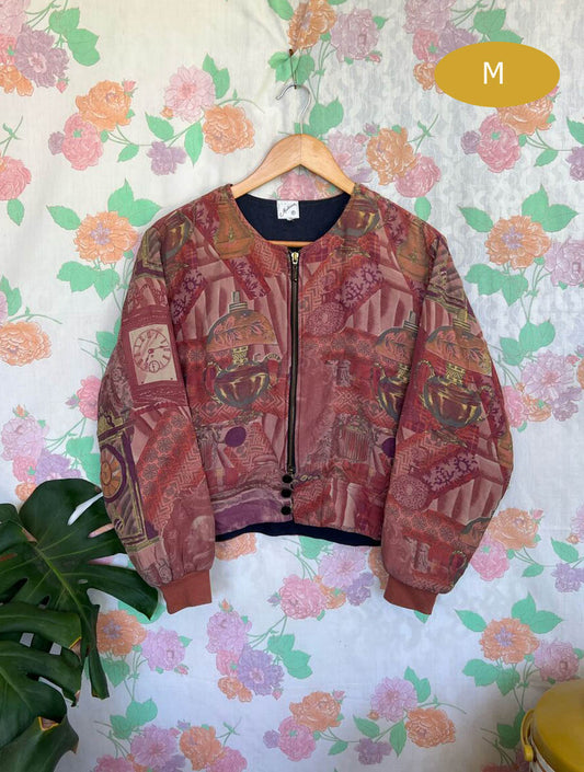 90's Abstract Vintage Bomber