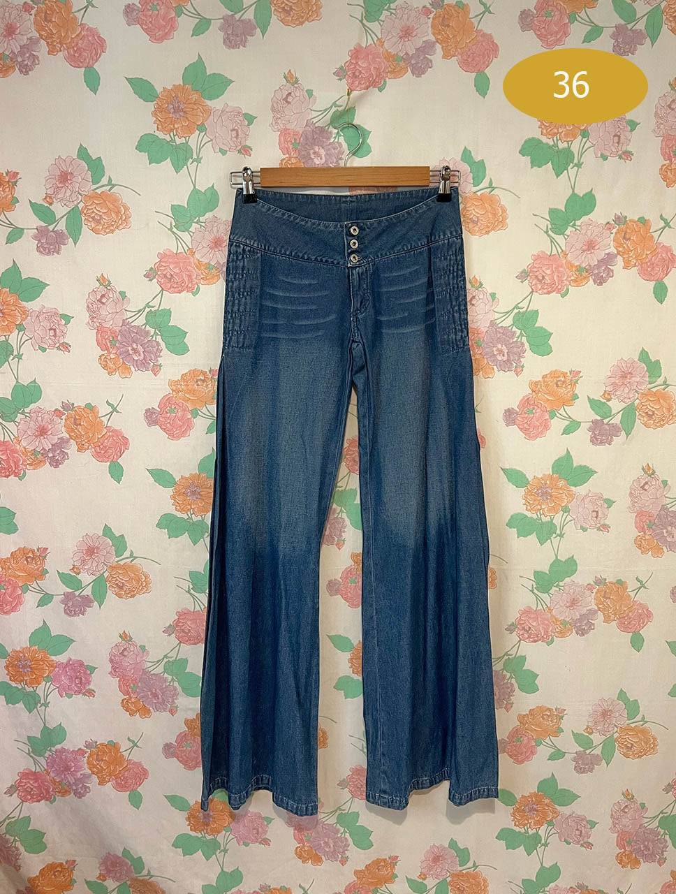 90's Wide-Leg Denim Pants