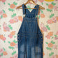 90's Classic Wide Denim Overalls