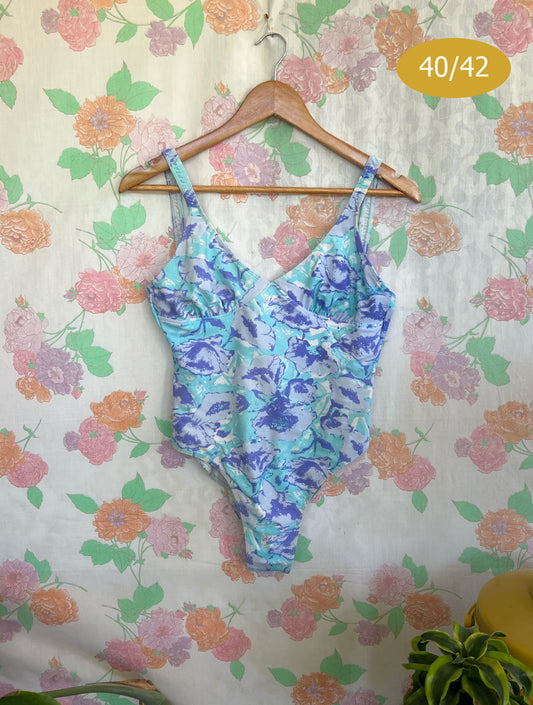 90's Pastel Blue Tones Swimsuit