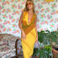 Unique Caramel 90's Dress