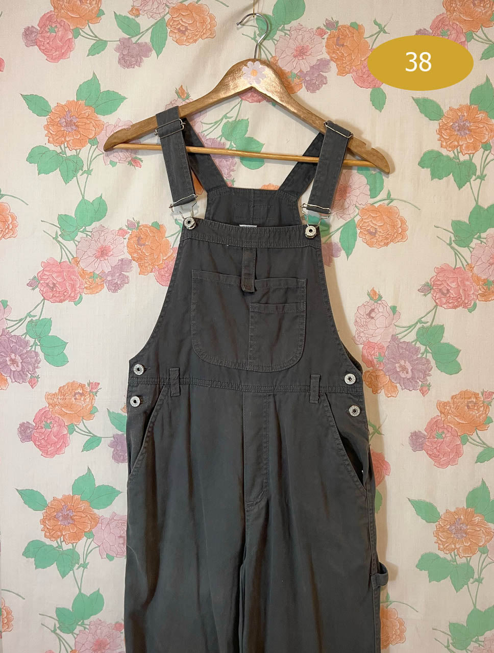 90's Ultra-Dark Green Overalls