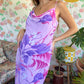 2000's Purple Swirl Dress