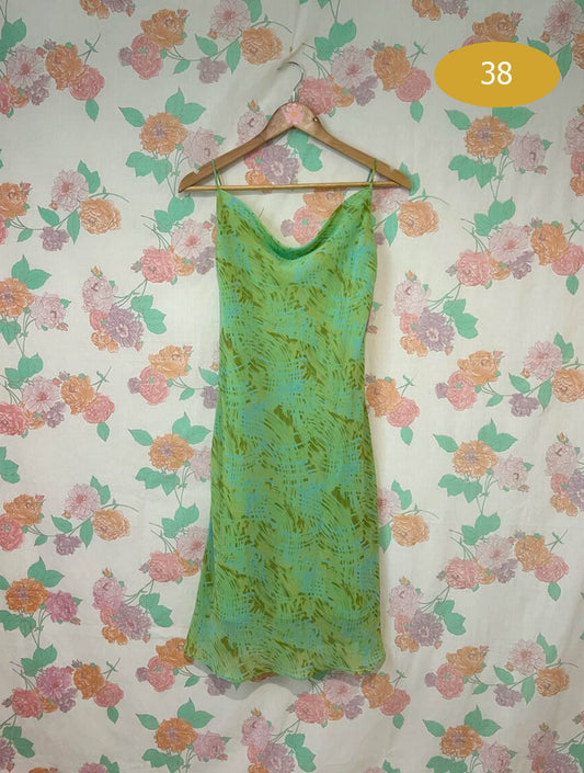 90’s Green Slip Dress