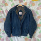 90's Dark Blue Corduroy Bomber