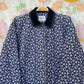 80's Hysterical Flowery Denim Parka