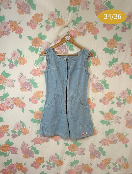 90’s Denim Playsuit