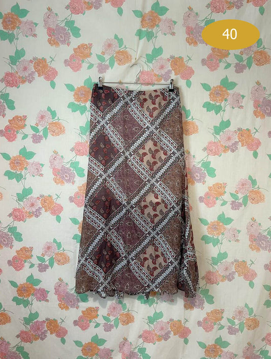2000’s Patchwork Printed Skirt