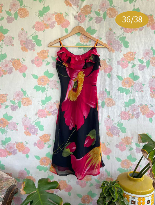 00's Flower Statement Dress