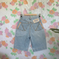90's High Waist Denim Bermuda