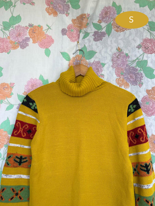 90's Symbols Turtle-Neck Sweater