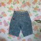 90's Printed Denim Bermuda