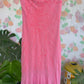 Y2K Beaded Pink Strapless Dress