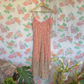90's Coral-Pink Floral Slip Dress