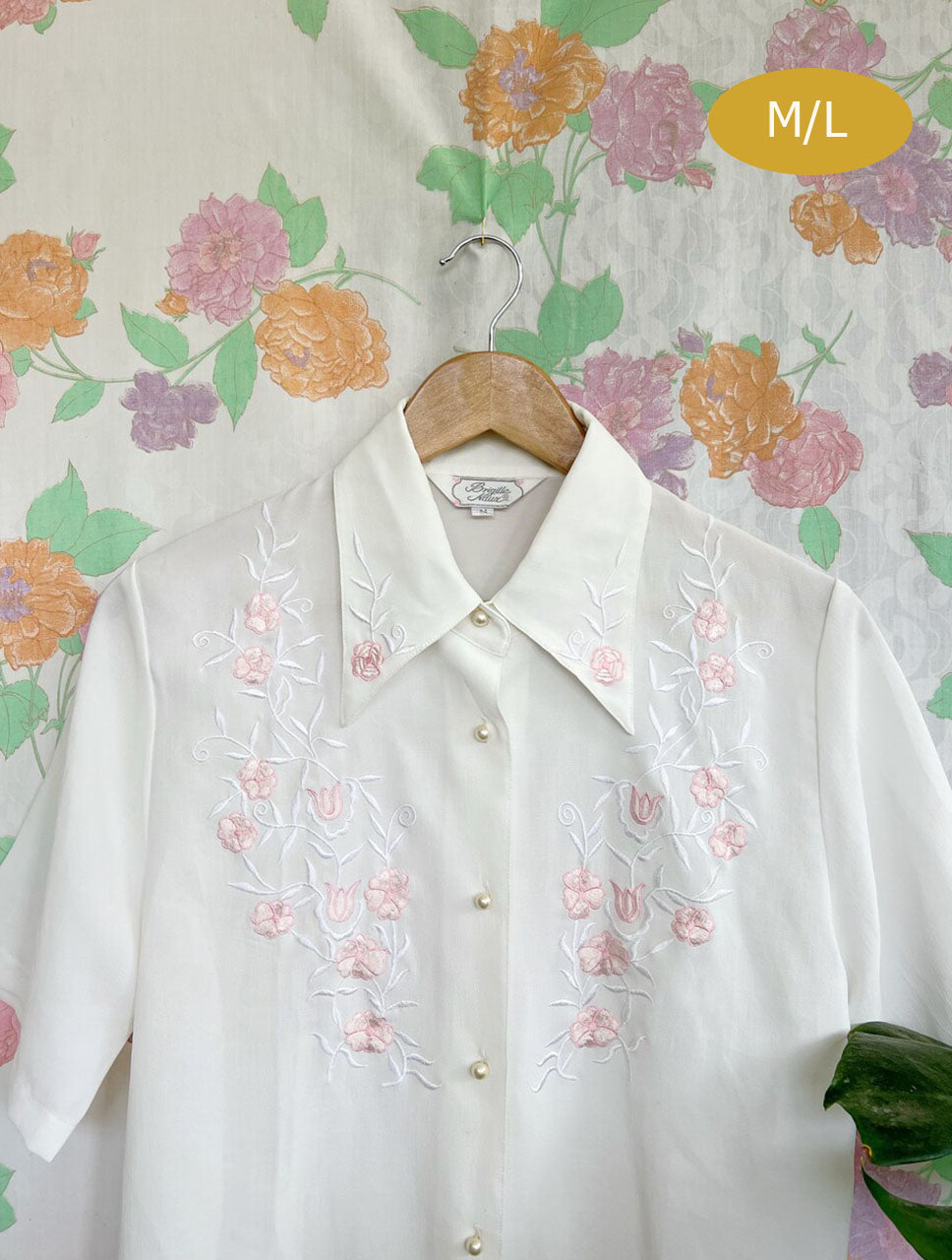 80's Detailed Pearl Shirt
