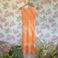 90's Orange Dyed Dress