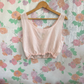 90's Baby Pink Embroidered Top