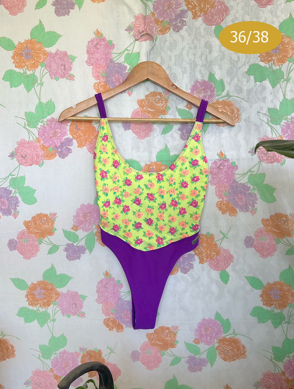 Purple Neon Vintage Swimsuit