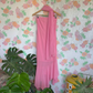 Y2K Beaded Pink Strapless Dress