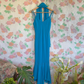 90's Blue Evening Gown