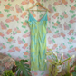 90's Green Dyed Slip Dress