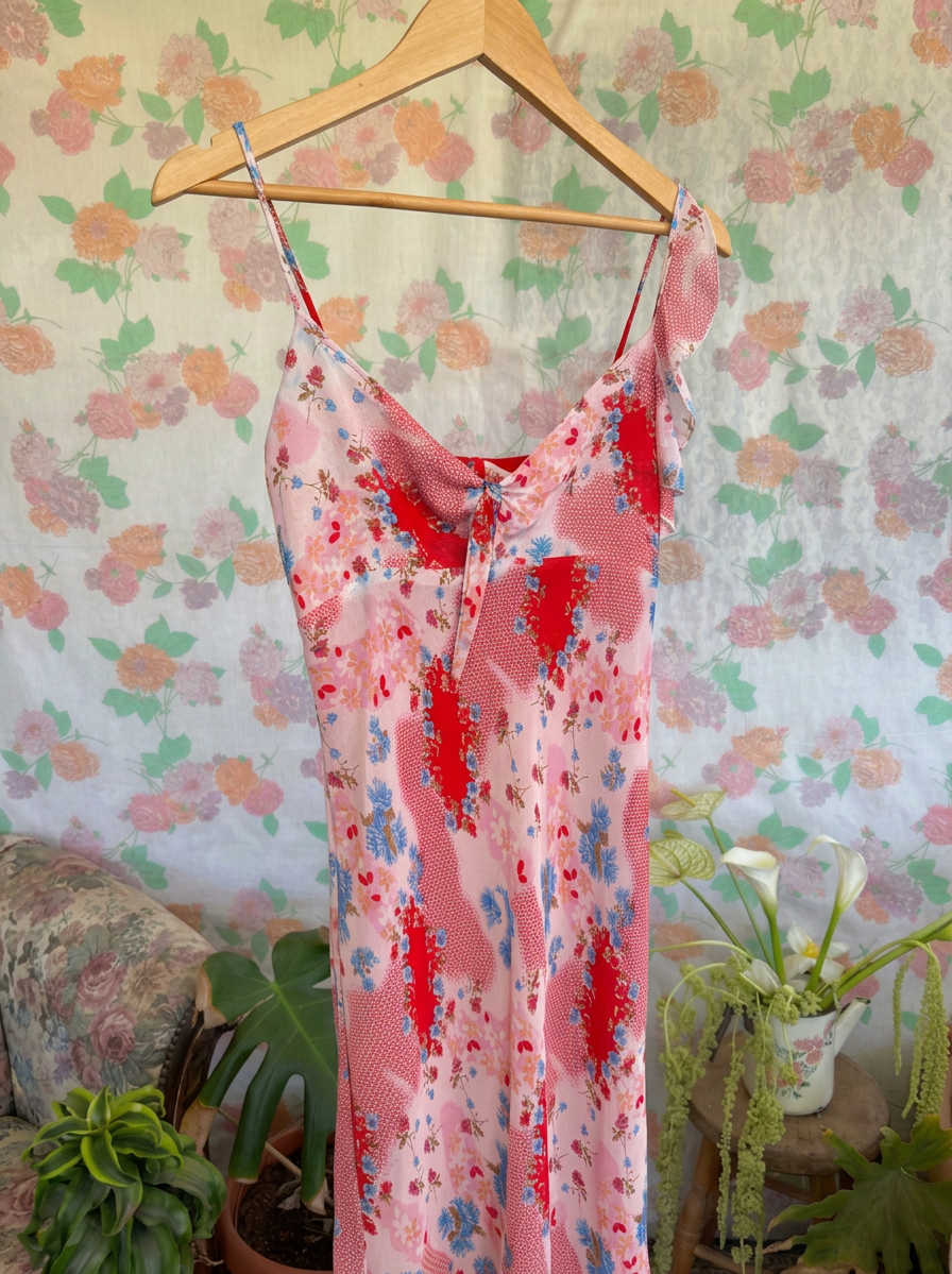 90's Floral Slip Dress