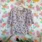 80's Lilac Flower Shirt