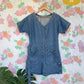 80's Denim Jumpsuit/Romper