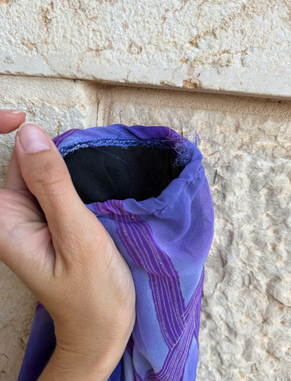 2000’s Purple Abstract Midi Skirt
