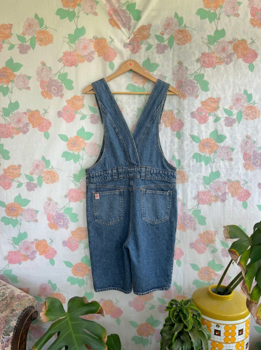 90's Denim Bermuda Jumpsuit