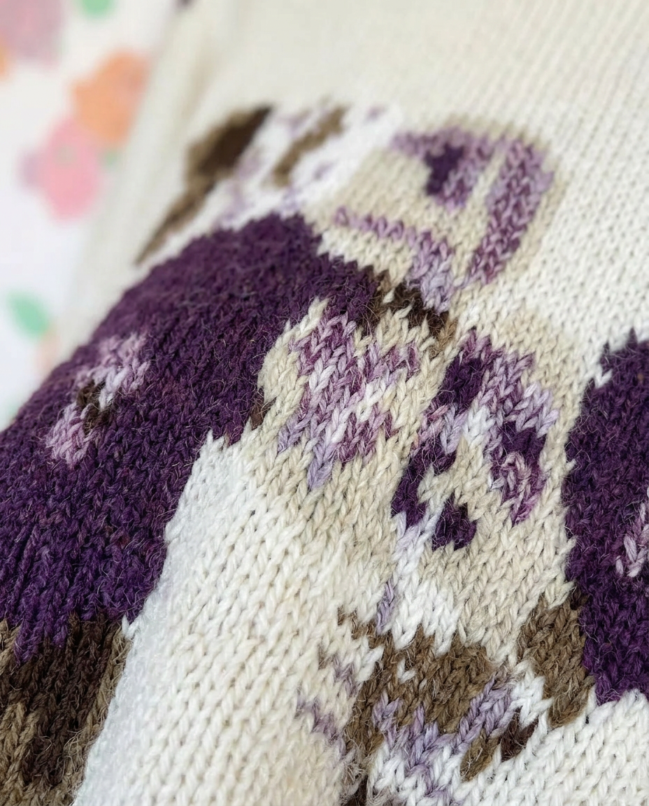 90's Detailed Knit Sweater