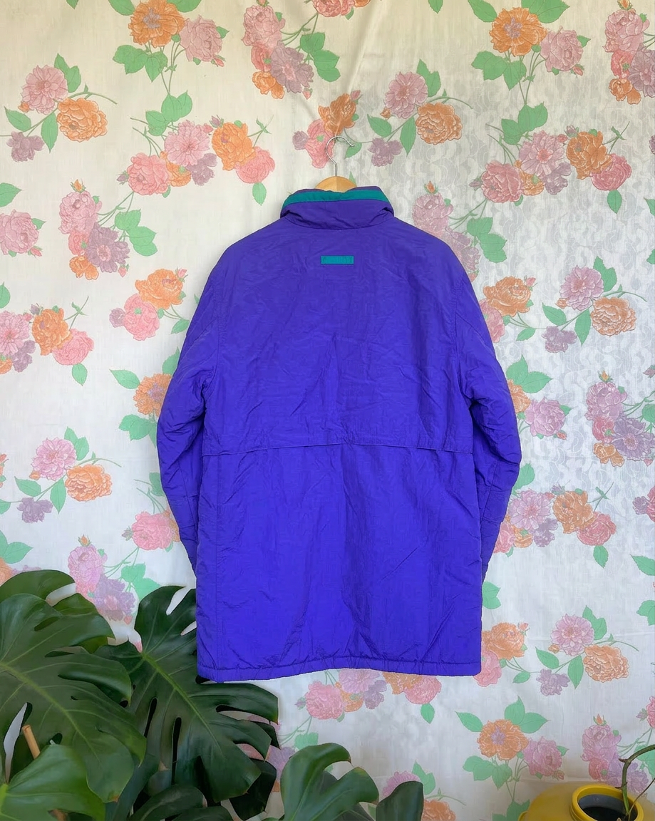 90's Purple Puffer Coat