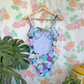 90's Floral One Piece Swimsuit