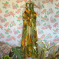90's Tropical Halter Dress