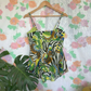 00's Printed Peplum Top