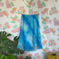 00's Blue Tie-Dye Midi Skirt