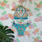 90's Turquoise Bikini Set