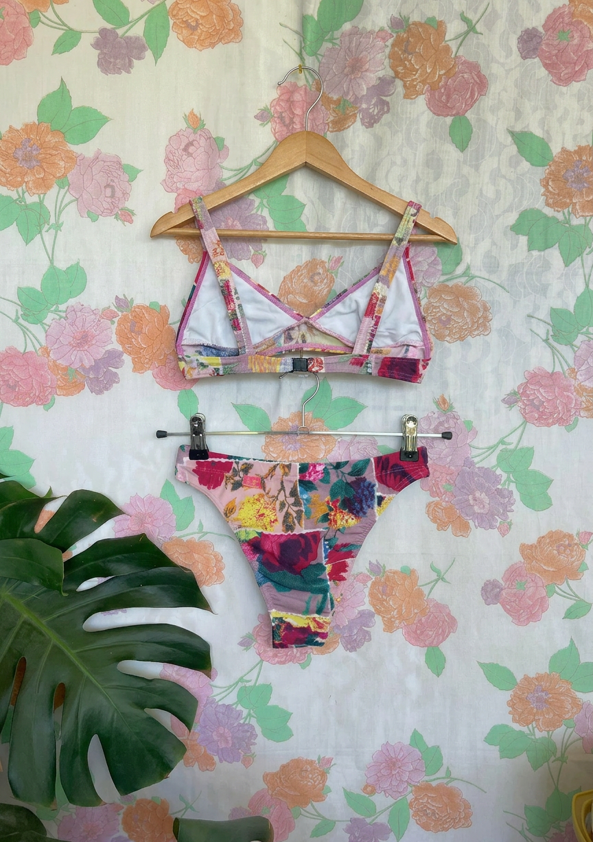 90's Floral Bikini Set