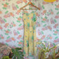 90's Yellow Floral Slip Dress