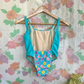 90's Floral One Piece Swimsuit
