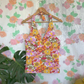 00's Unique Floral Halter Top